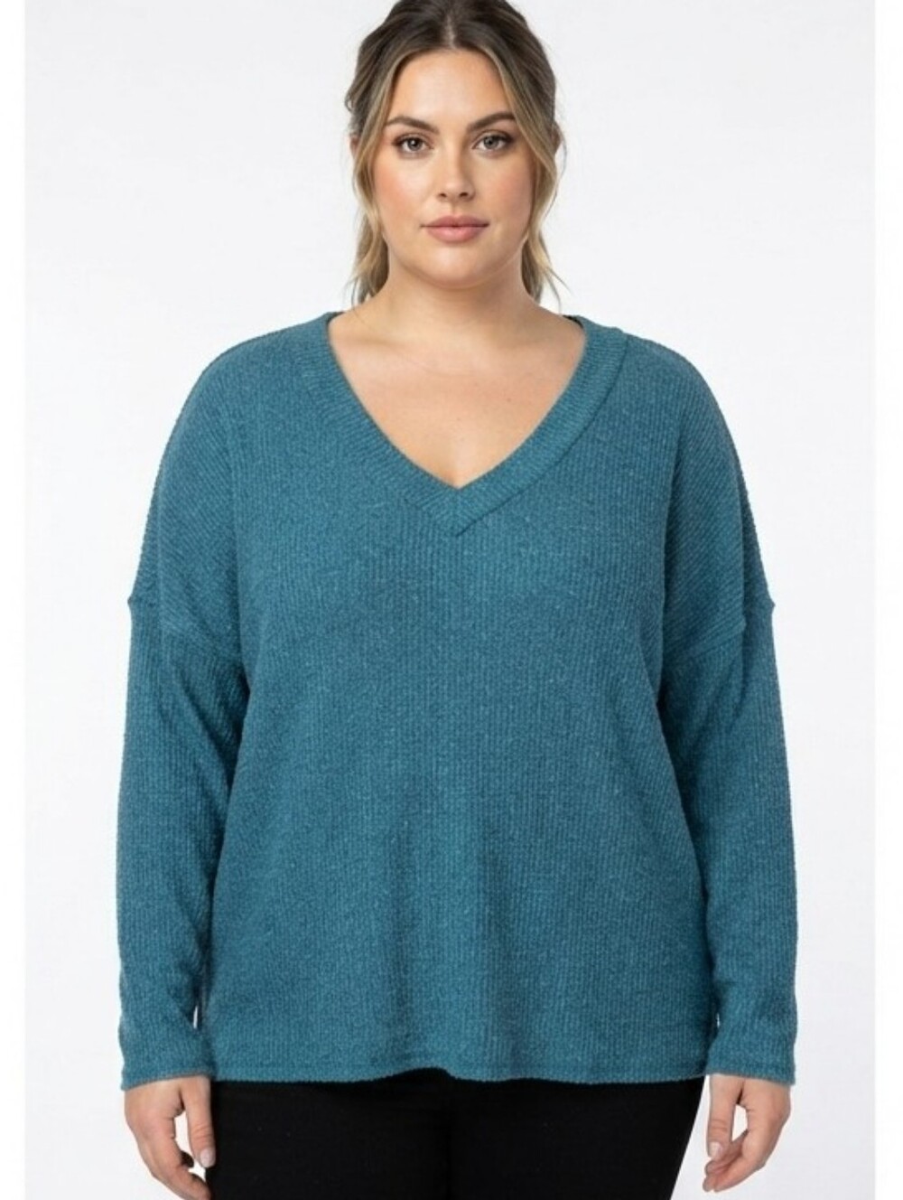 NWOT Zenana V-Neck Oversized Sweater